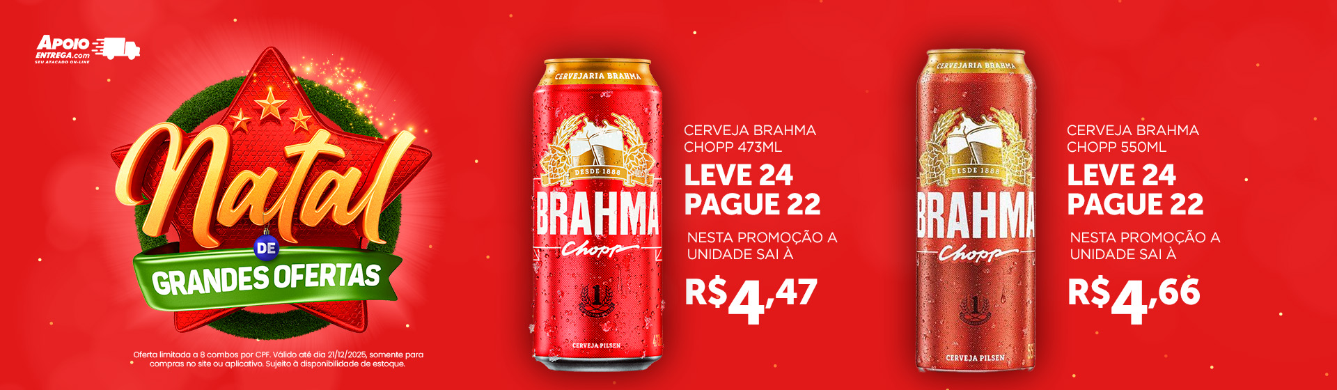 Cerveja Brahma Chopp 473ml 21/12